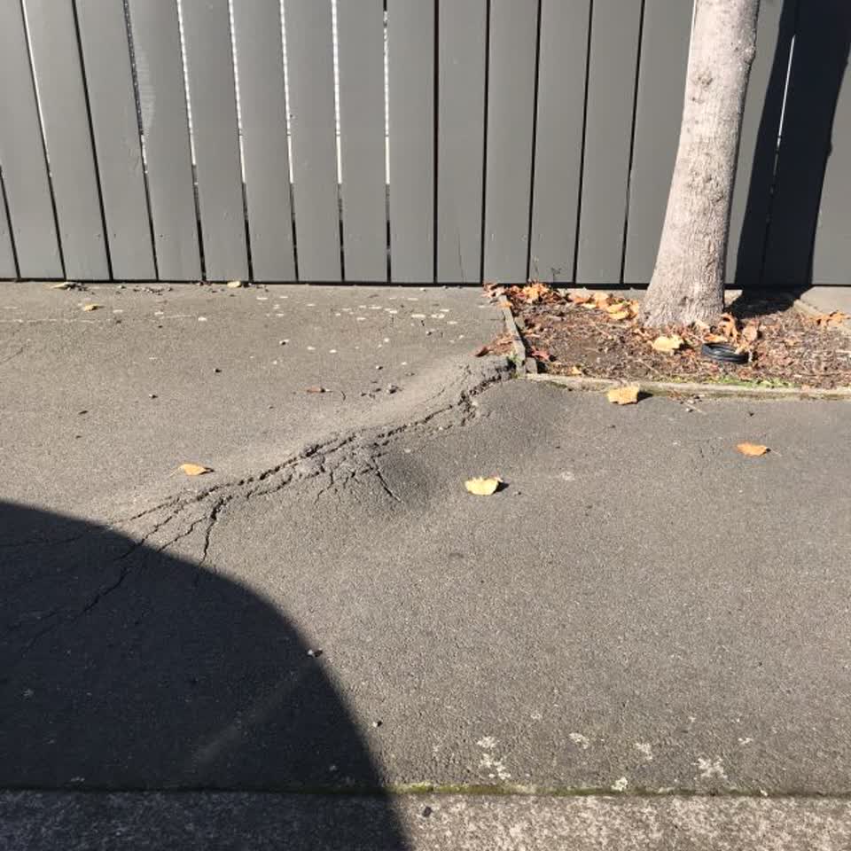 The photograph attached to this roading/streets report