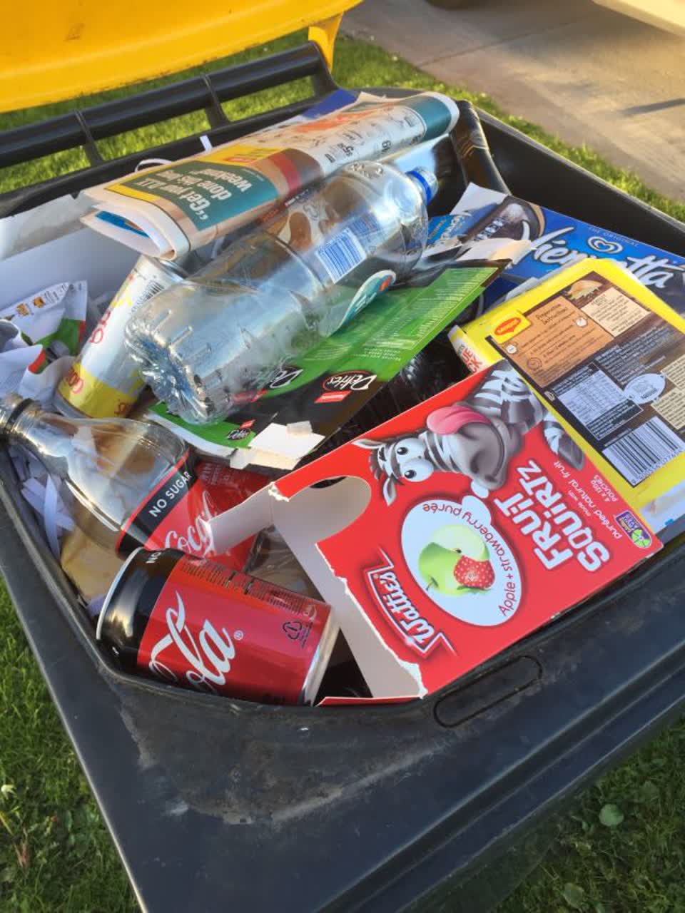 The photograph attached to this rubbish/recycling report