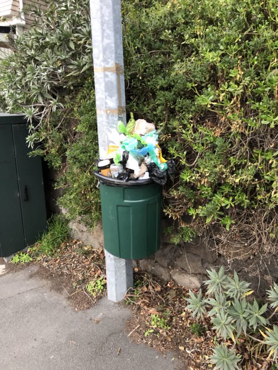 The photograph attached to this rubbish/recycling report