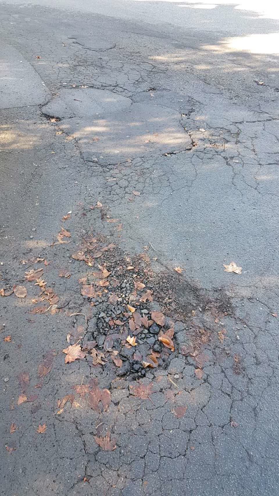 The photograph attached to this roading/streets report