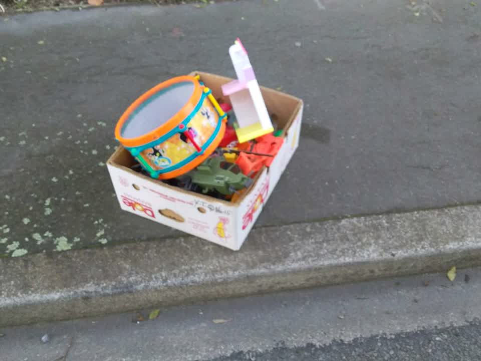 The photograph attached to this rubbish/recycling report