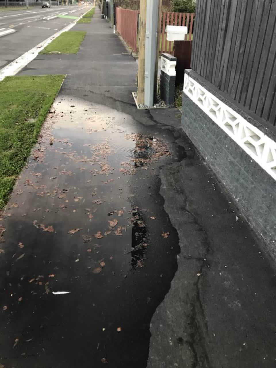 The photograph attached to this wastewater/stormwater report