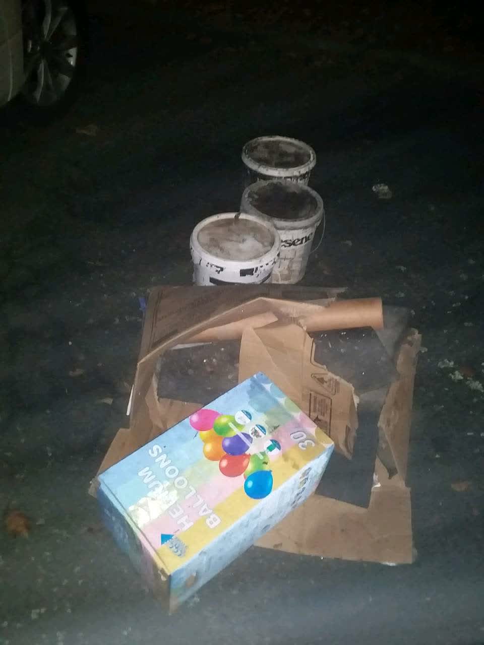 The photograph attached to this rubbish/recycling report