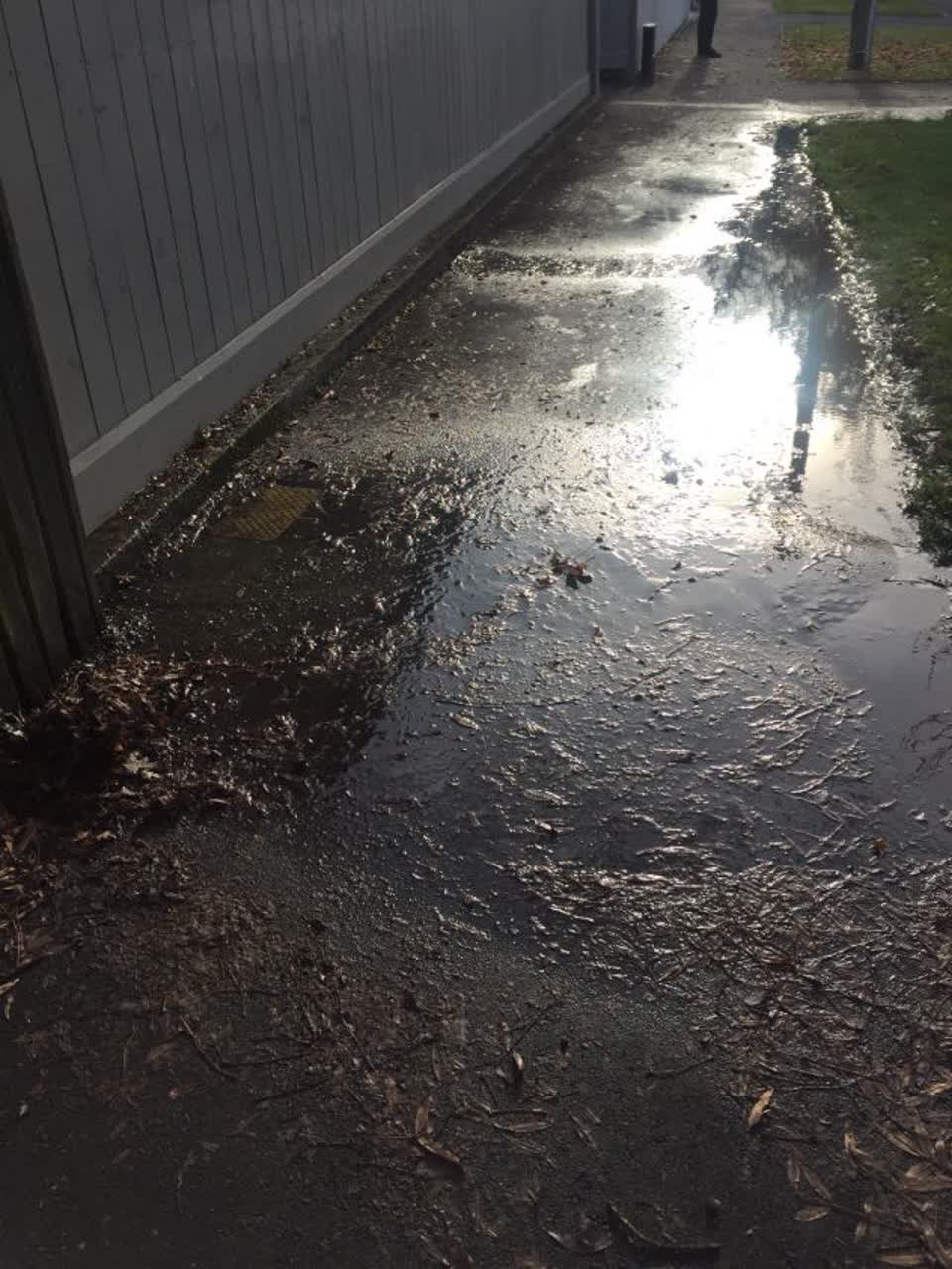 The photograph attached to this wastewater/stormwater report