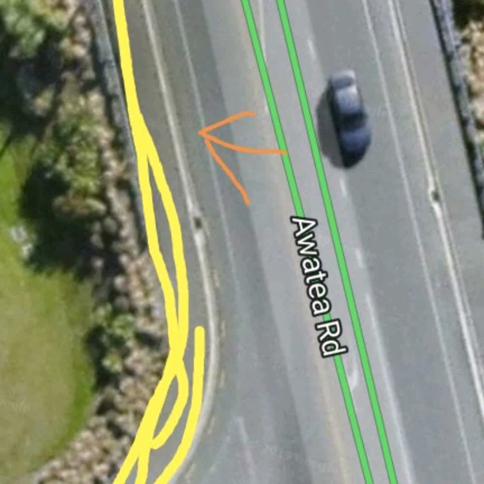 The photograph attached to this roading/streets report