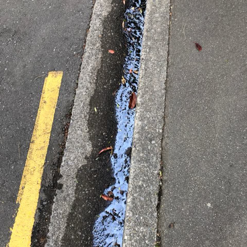 The photograph attached to this wastewater/stormwater report