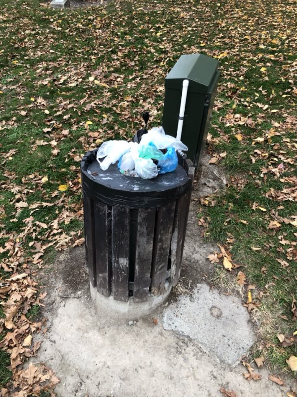 The photograph attached to this rubbish/recycling report