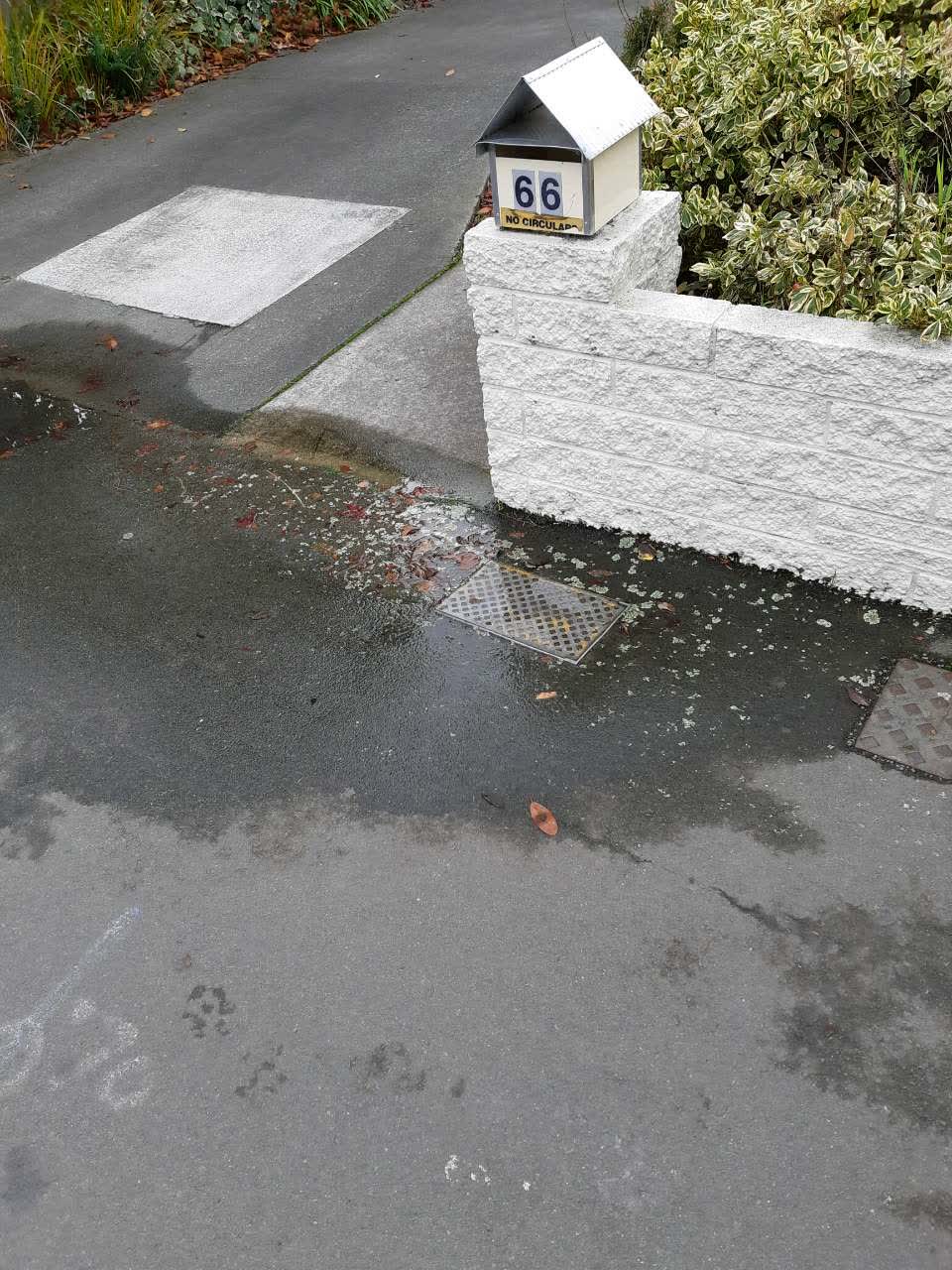 The photograph attached to this water supply report