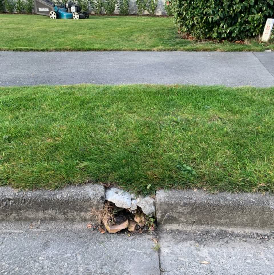 The photograph attached to this wastewater/stormwater report
