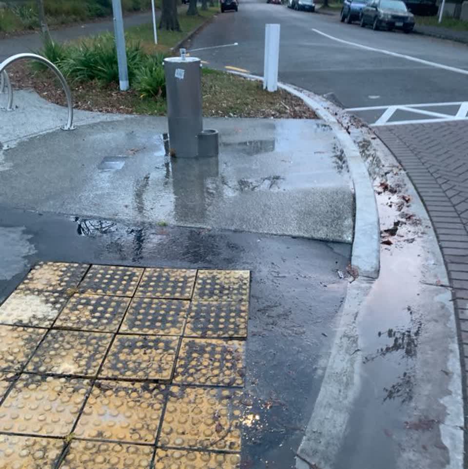 The photograph attached to this water supply report