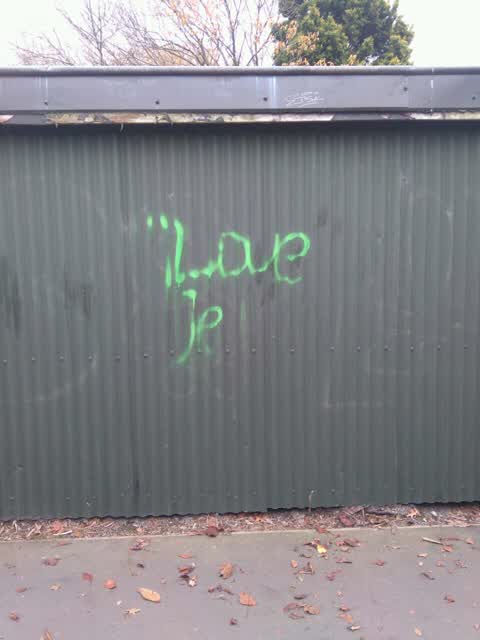 Graffiti, a report photo