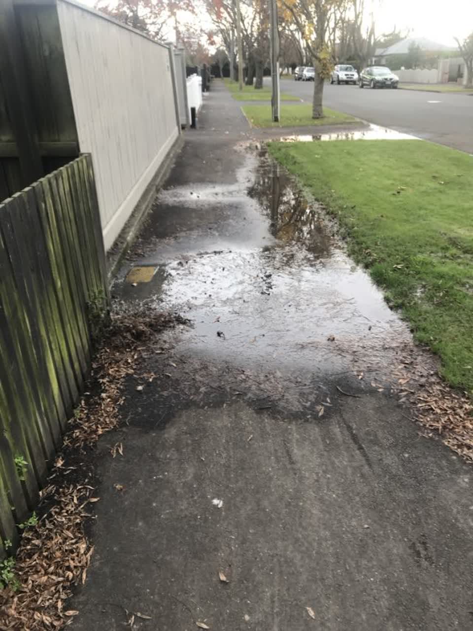 The photograph attached to this wastewater/stormwater report