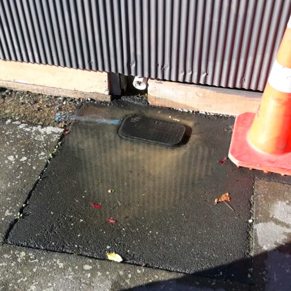The photograph attached to this water supply report