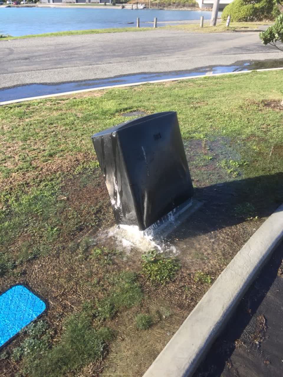 The photograph attached to this water supply report