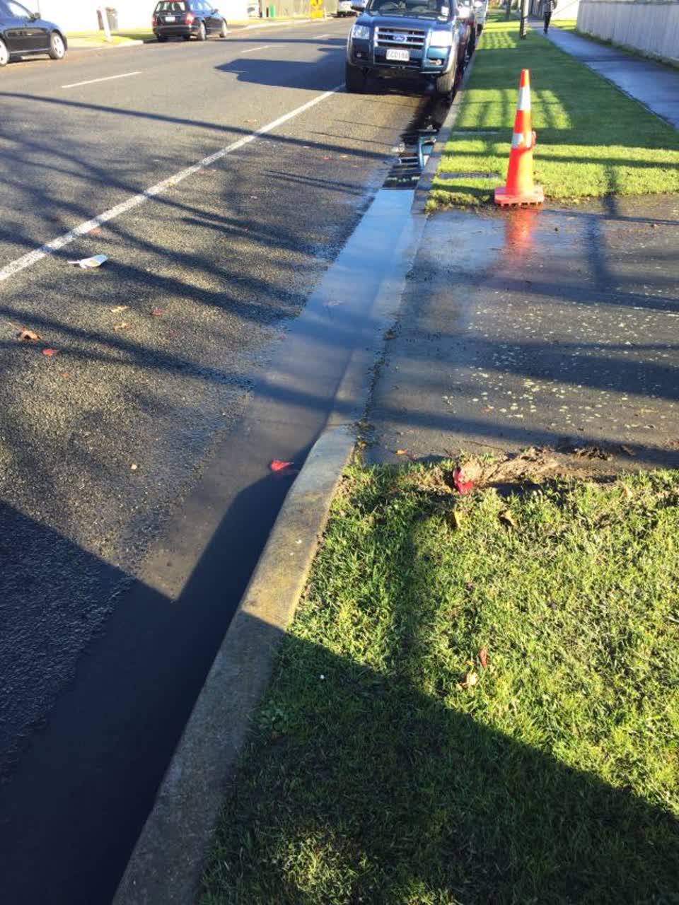 The photograph attached to this flooding report