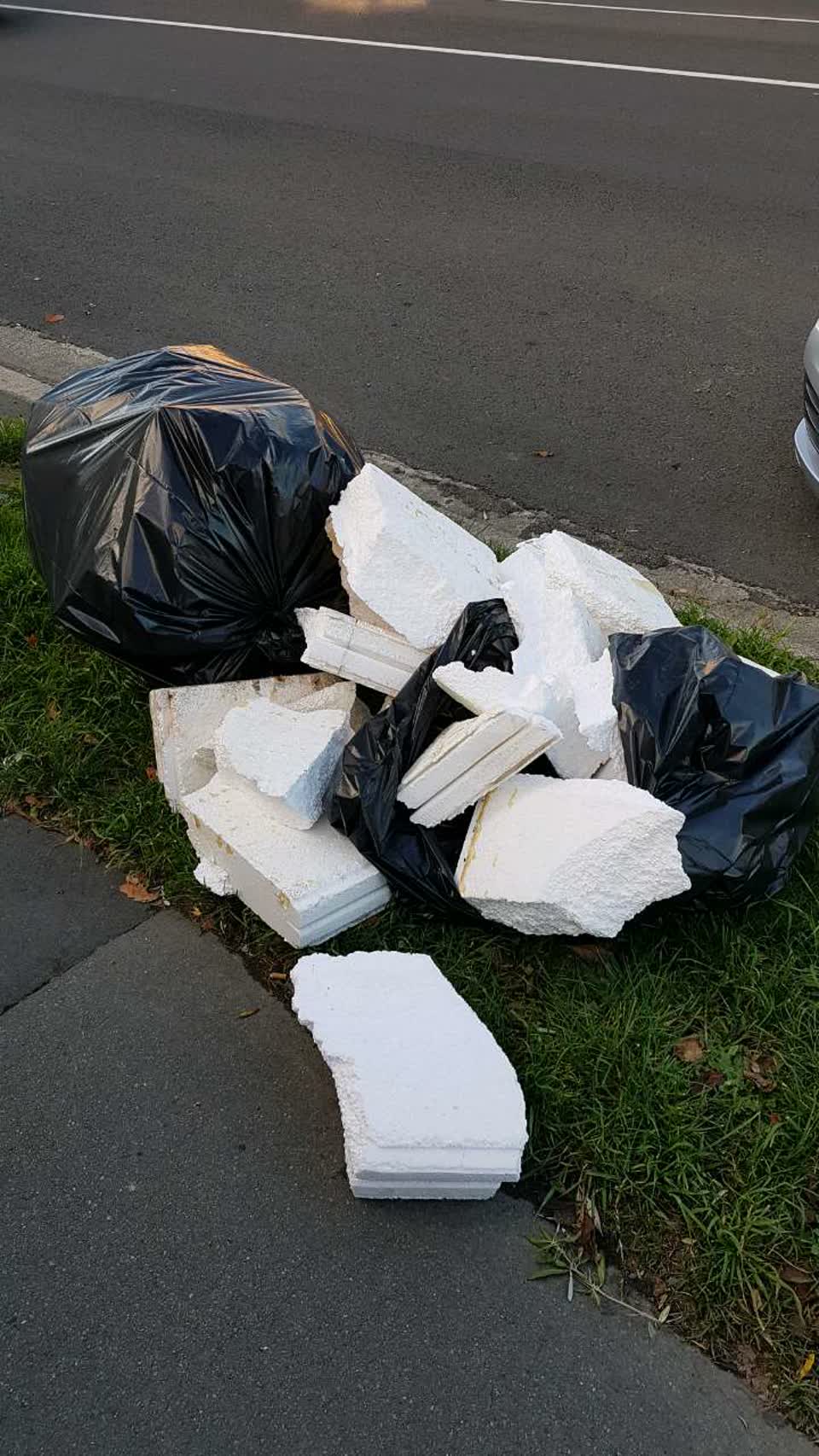 The photograph attached to this rubbish/recycling report