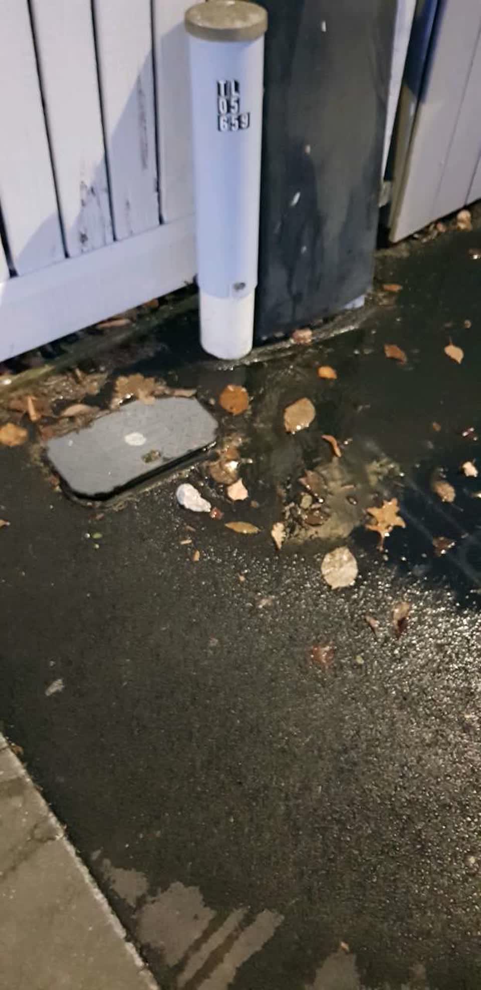 The photograph attached to this wastewater/stormwater report