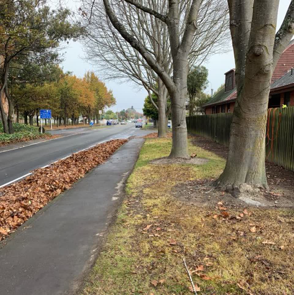 The photograph attached to this roading/streets report