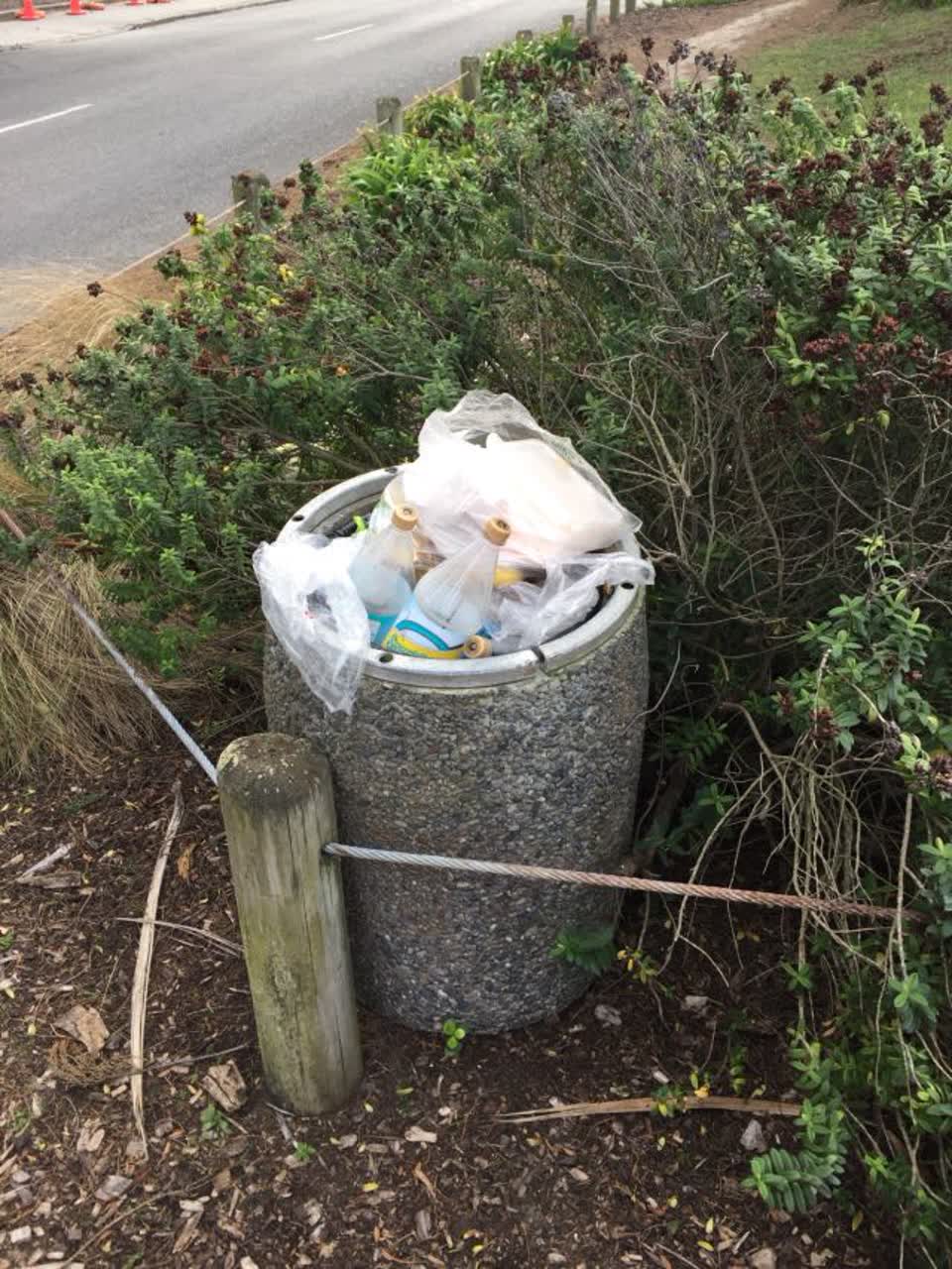 The photograph attached to this rubbish/recycling report