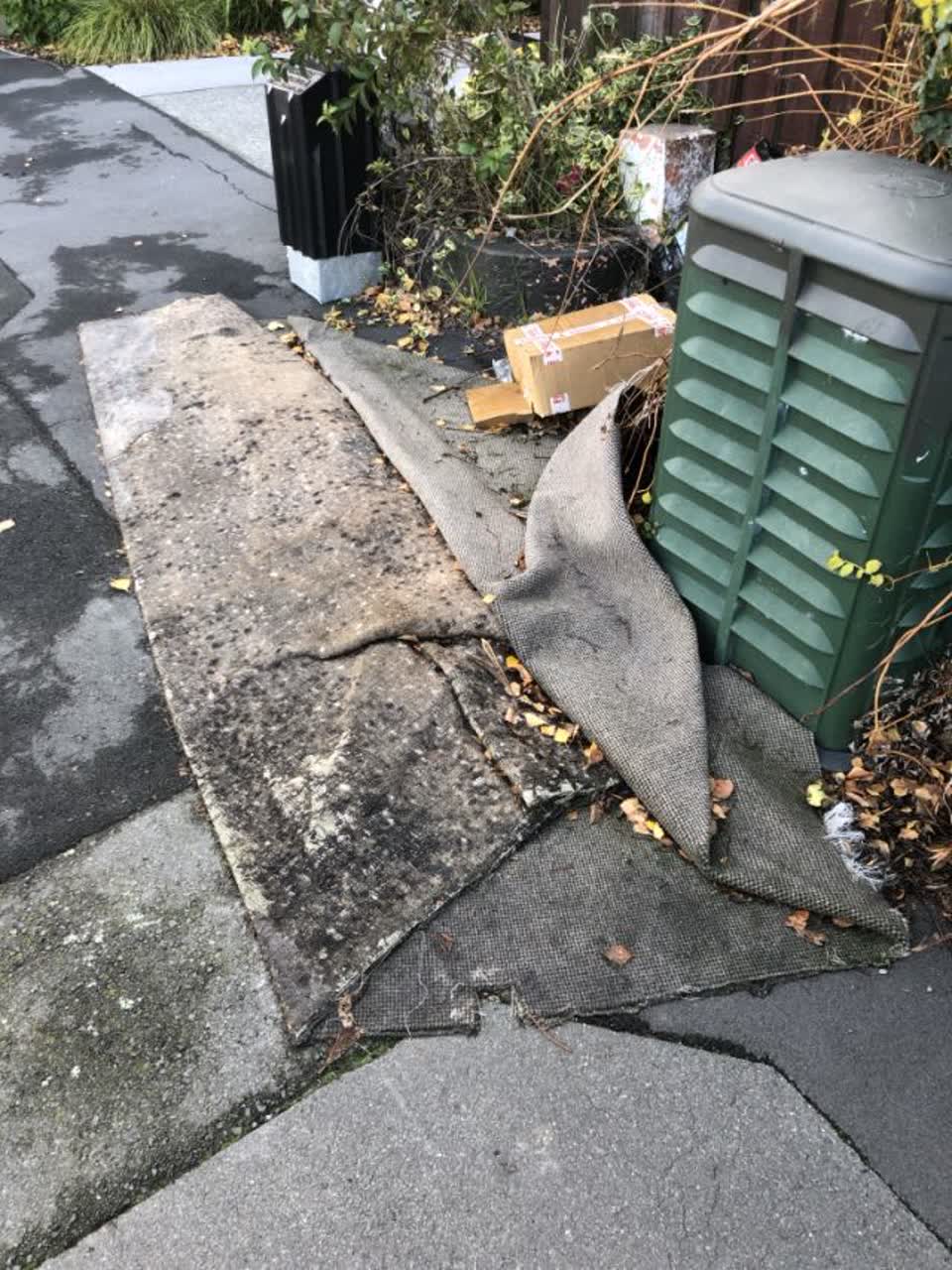 The photograph attached to this rubbish/recycling report