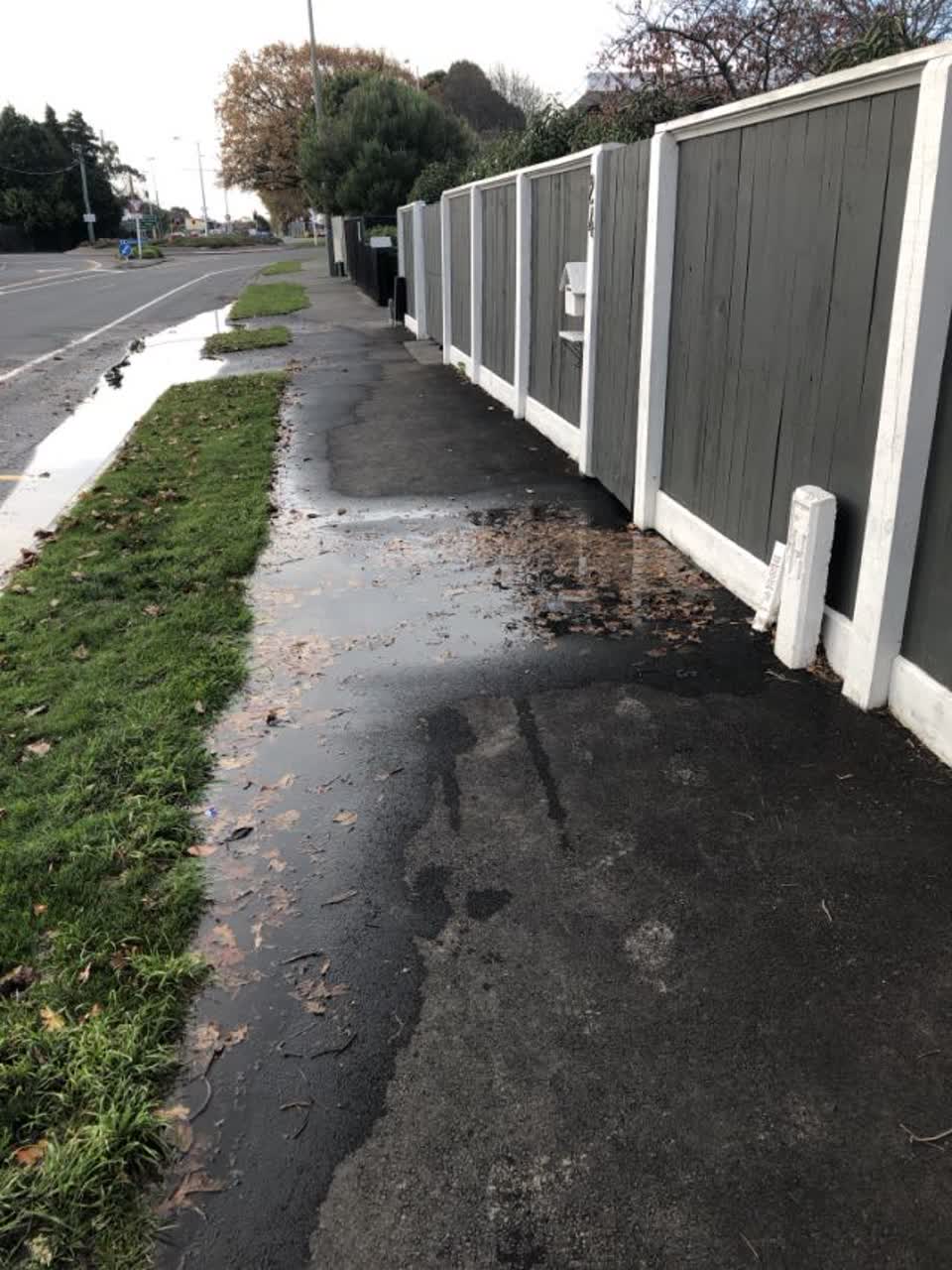 The photograph attached to this wastewater/stormwater report