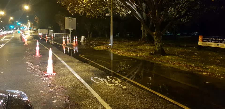 The photograph attached to this flooding report