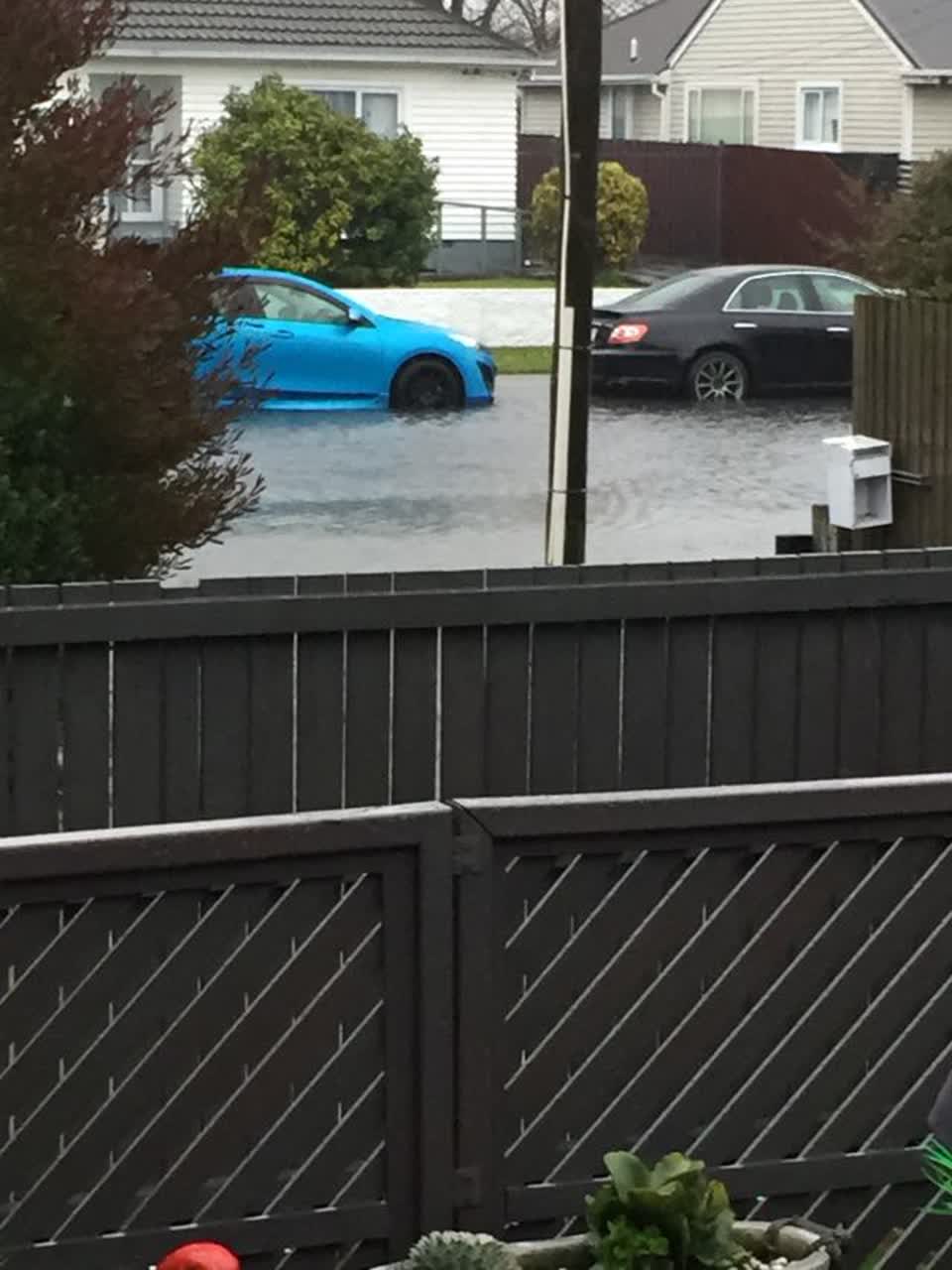 The photograph attached to this flooding report