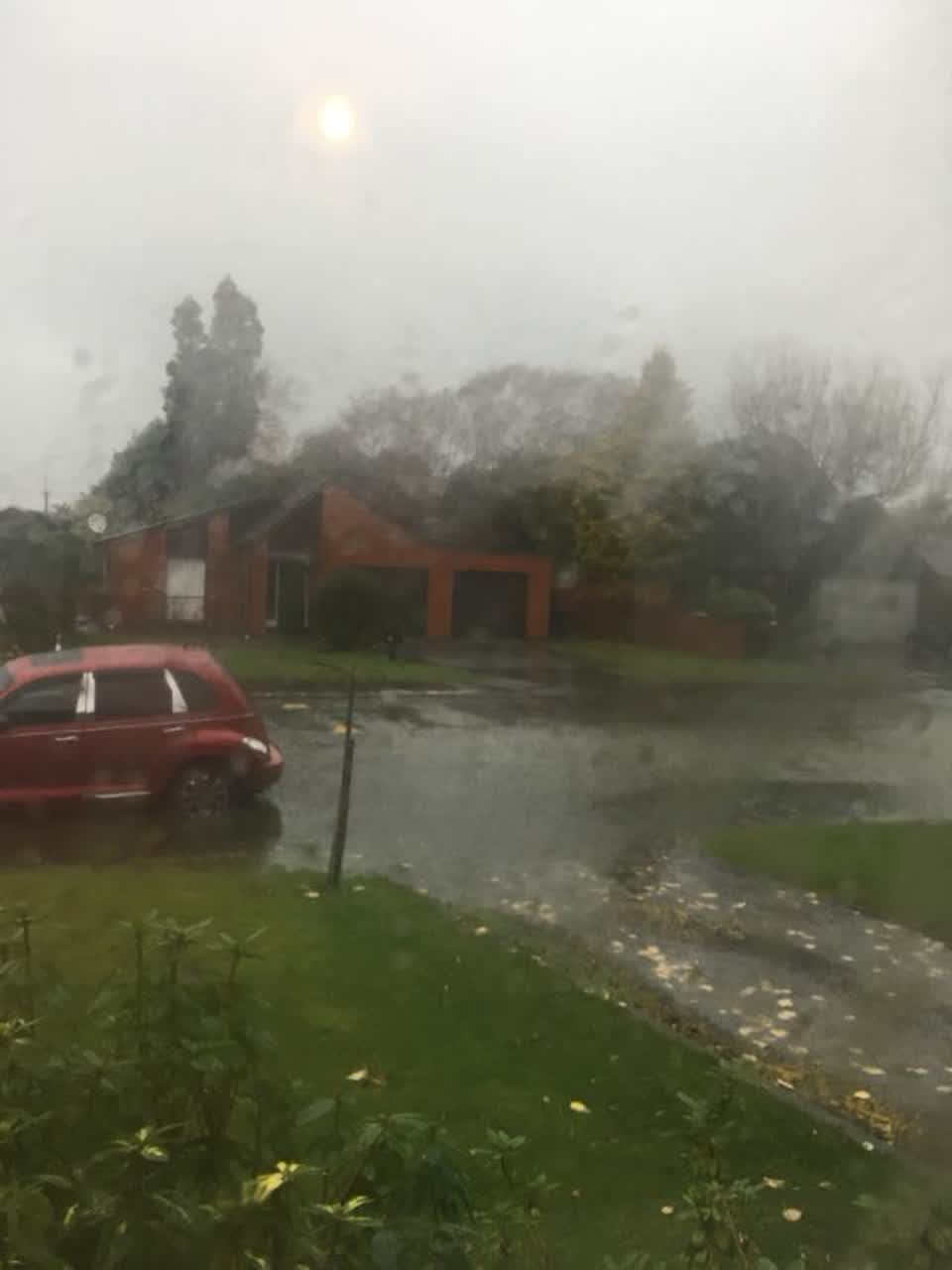The photograph attached to this flooding report