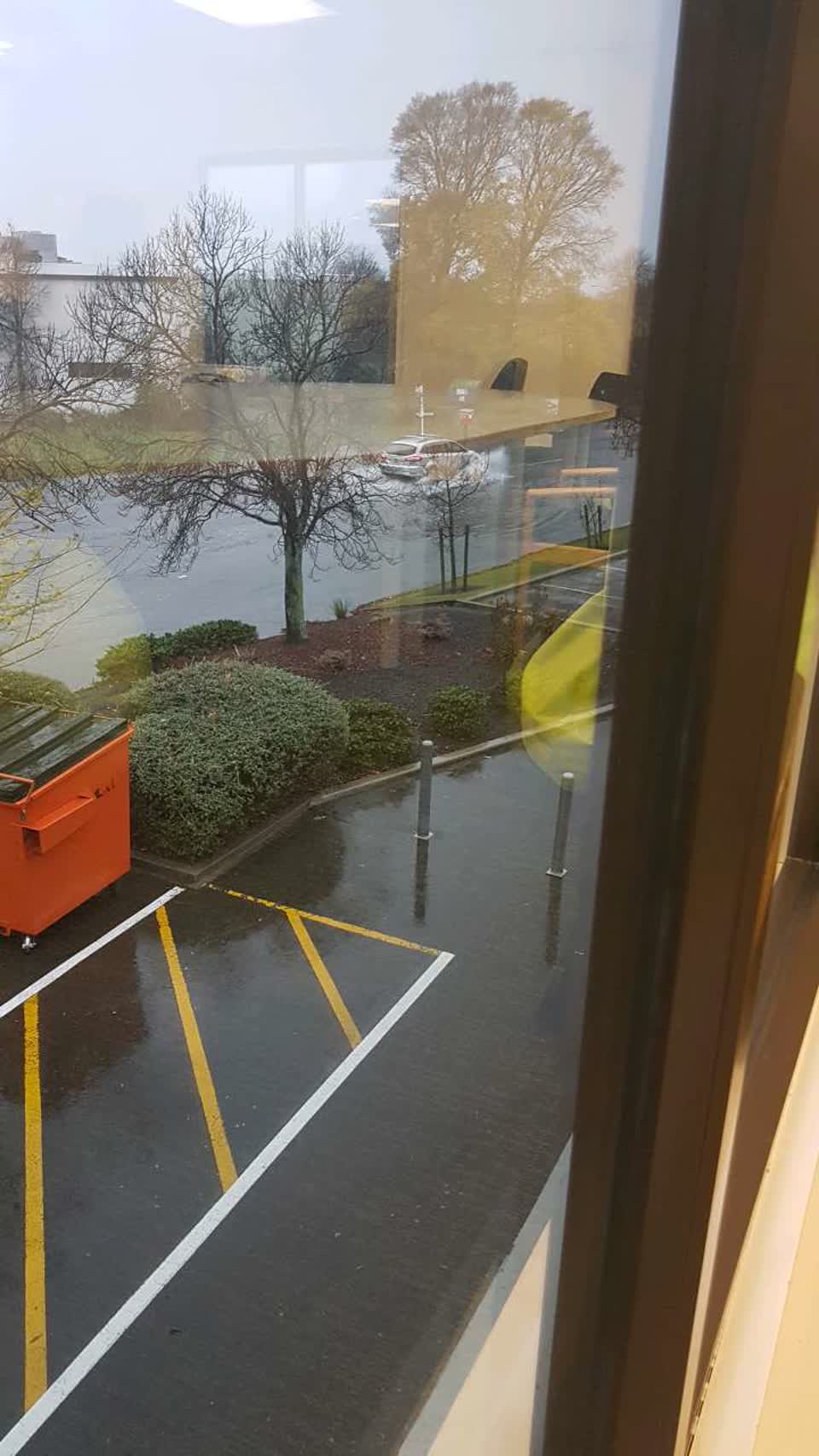 The photograph attached to this flooding report