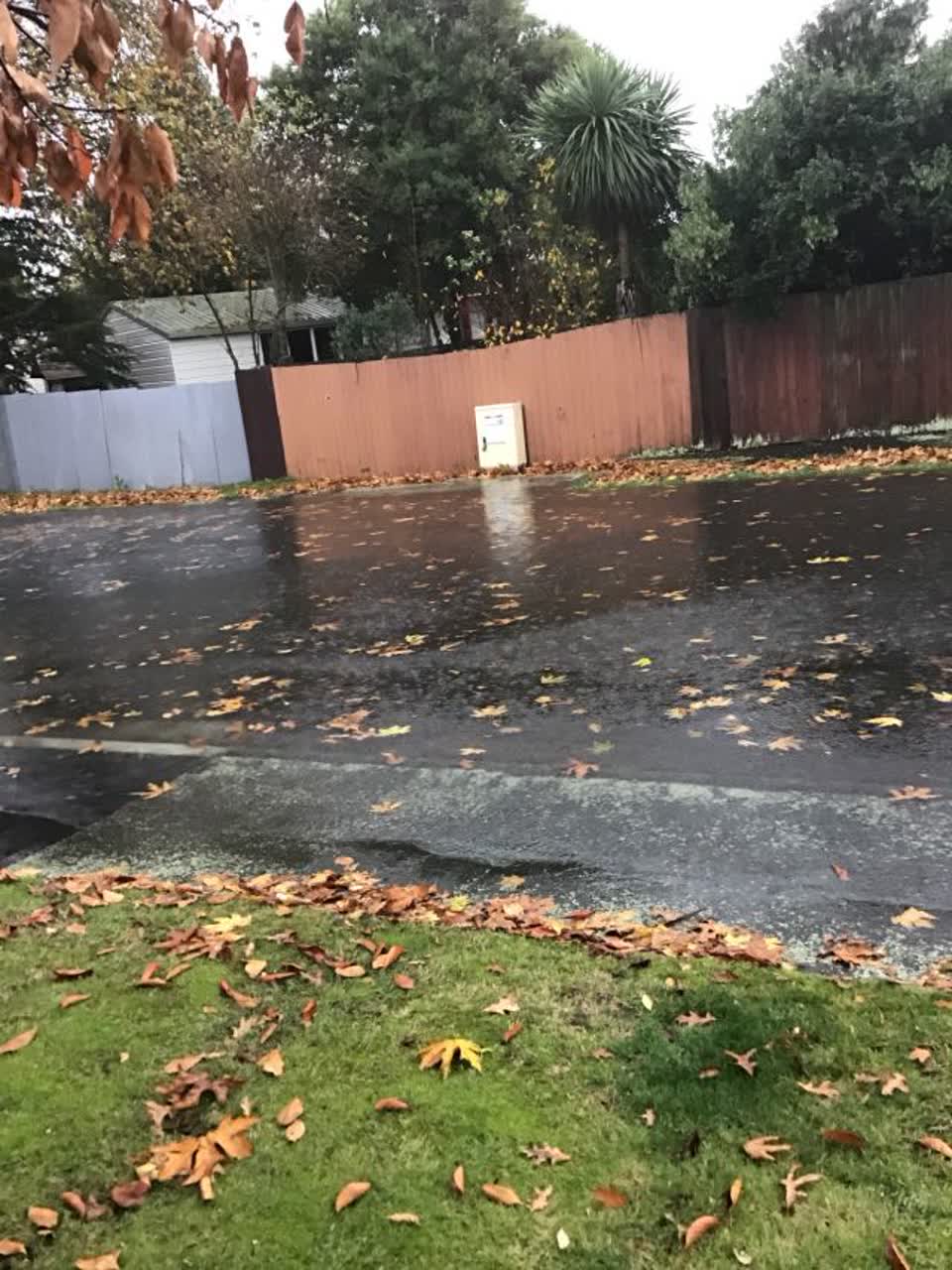 The photograph attached to this flooding report