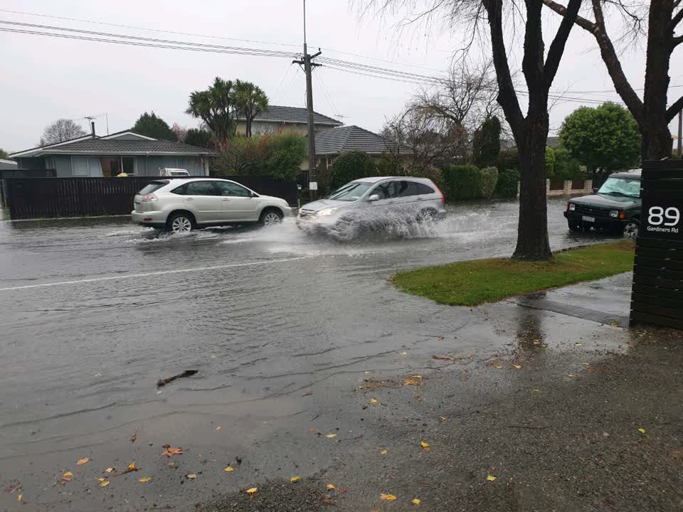 The photograph attached to this flooding report
