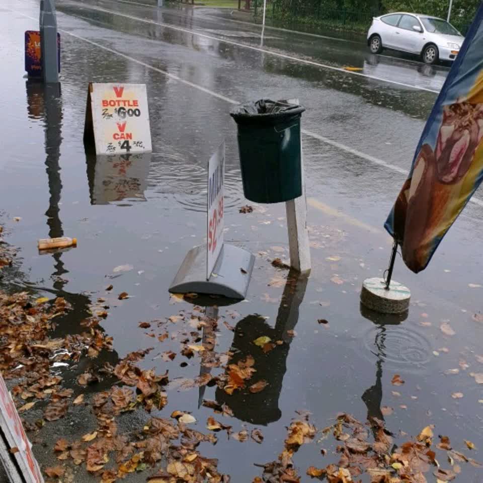 The photograph attached to this flooding report