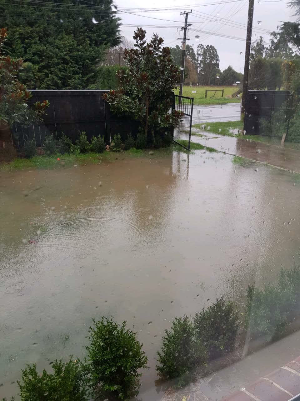 The photograph attached to this flooding report