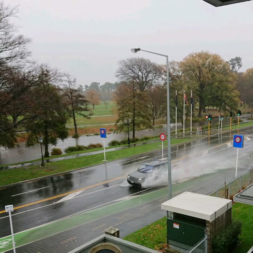 The photograph attached to this flooding report