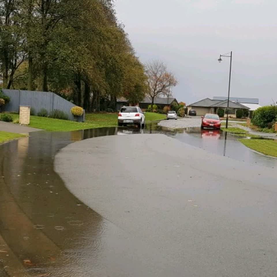 The photograph attached to this flooding report