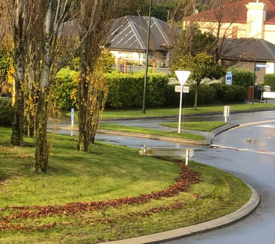 The photograph attached to this flooding report