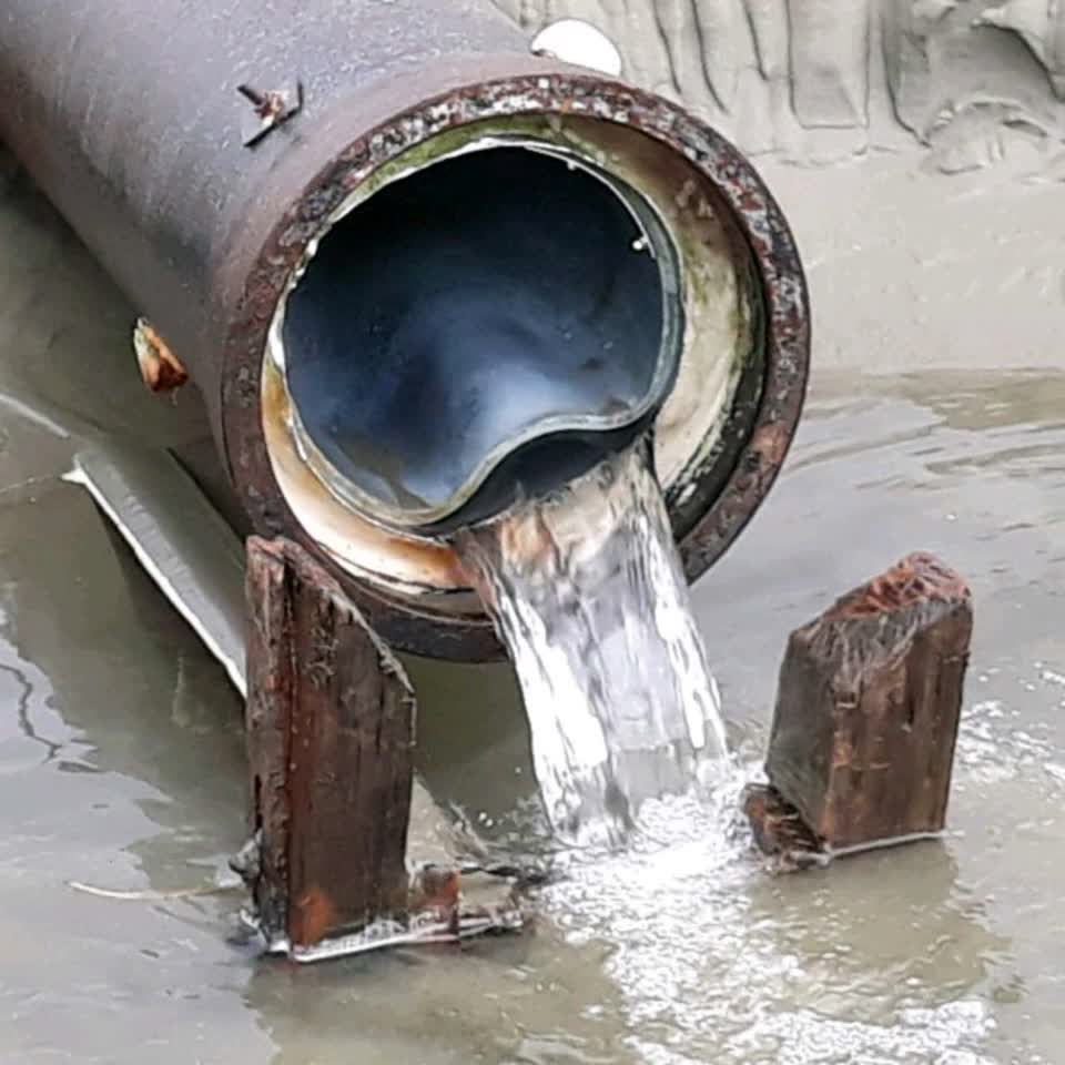 The photograph attached to this wastewater/stormwater report