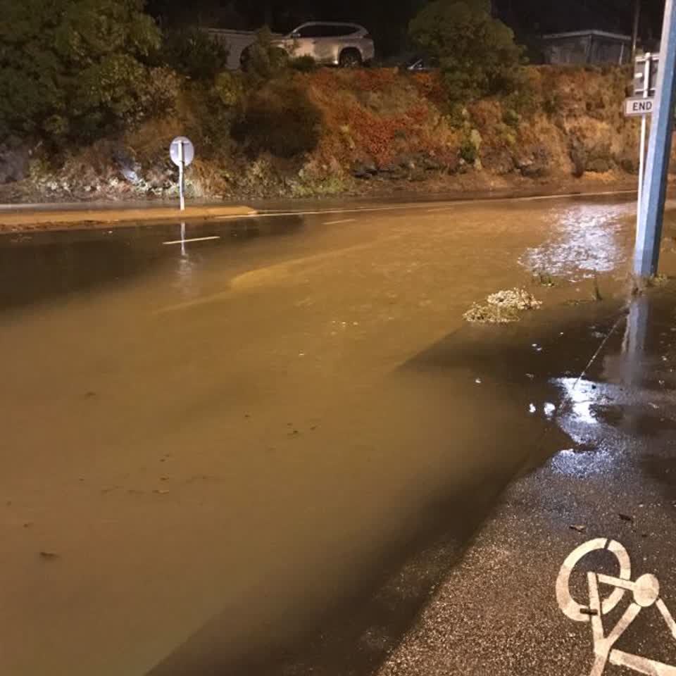 The photograph attached to this flooding report