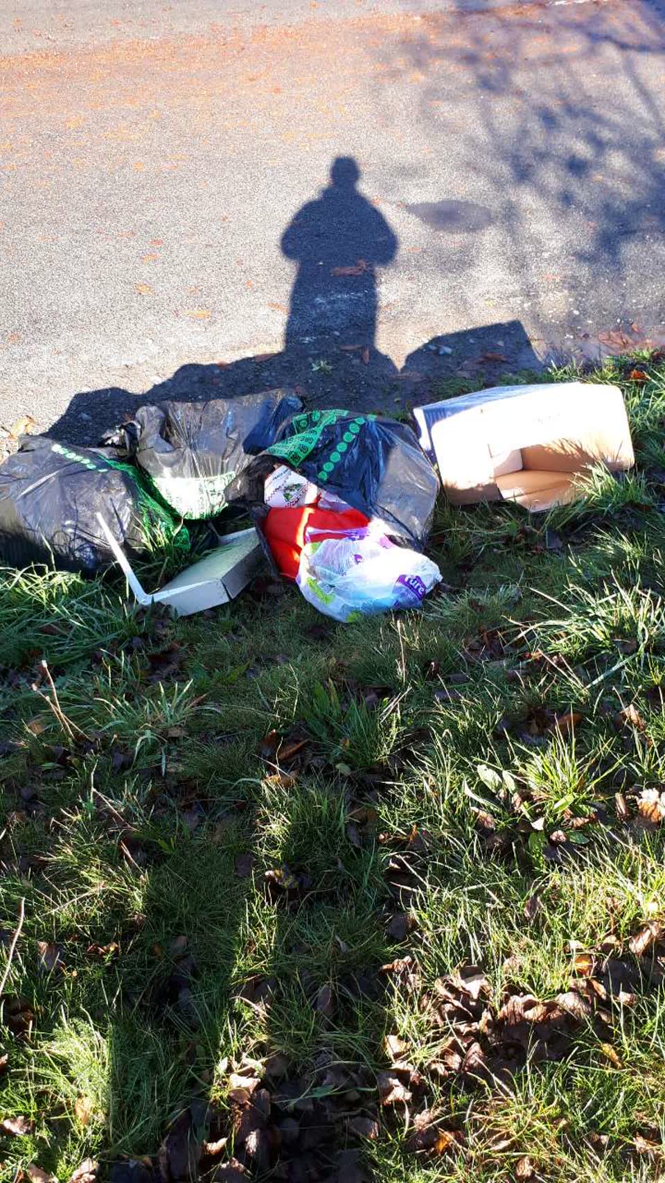 The photograph attached to this rubbish/recycling report