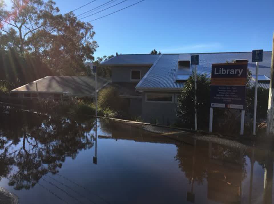 The photograph attached to this wastewater/stormwater report