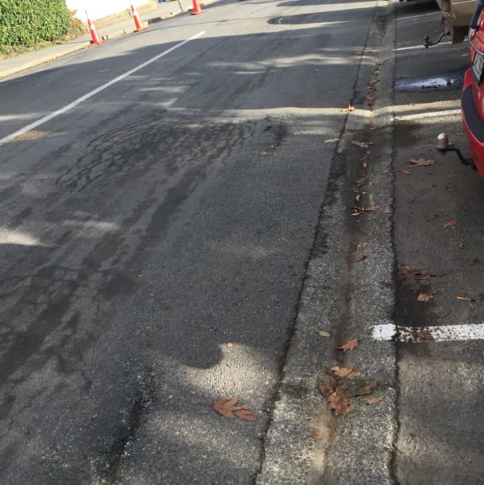The photograph attached to this roading/streets report