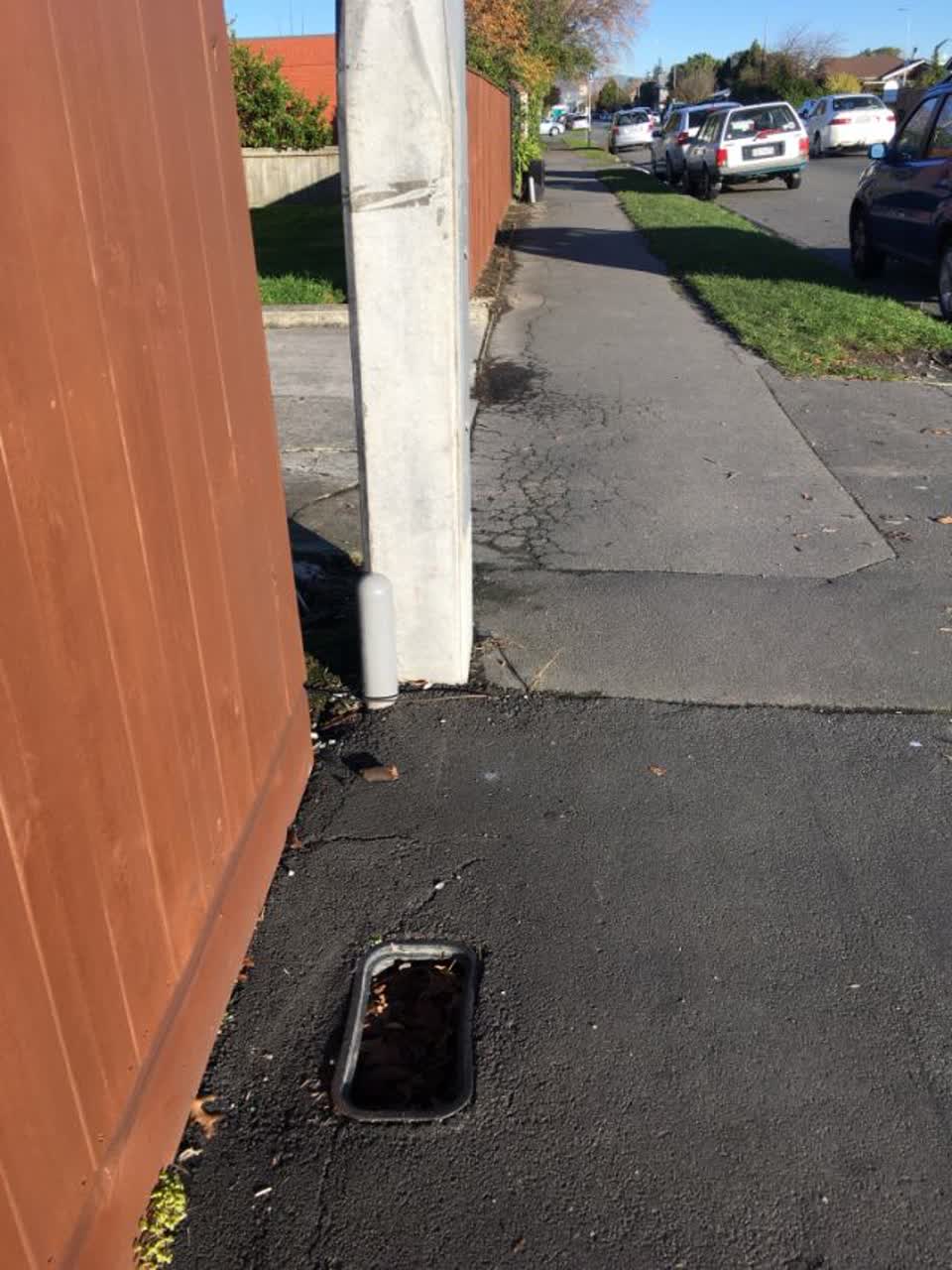 The photograph attached to this roading/streets report
