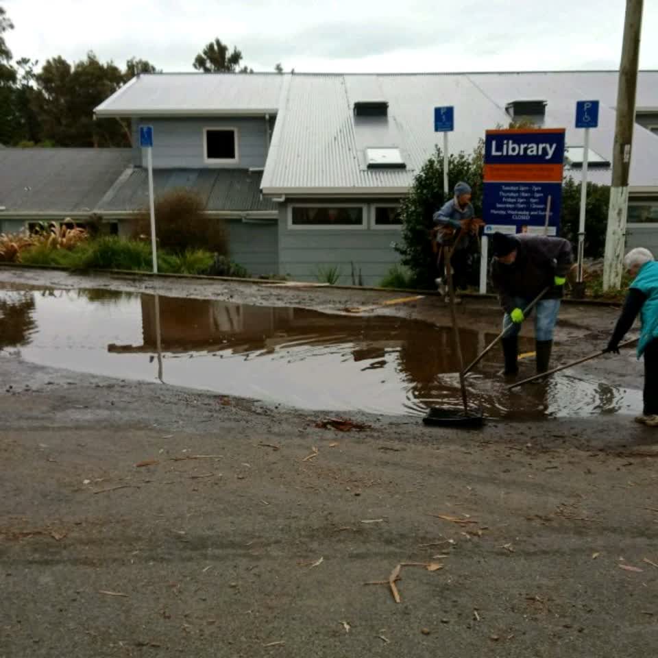 The photograph attached to this flooding report