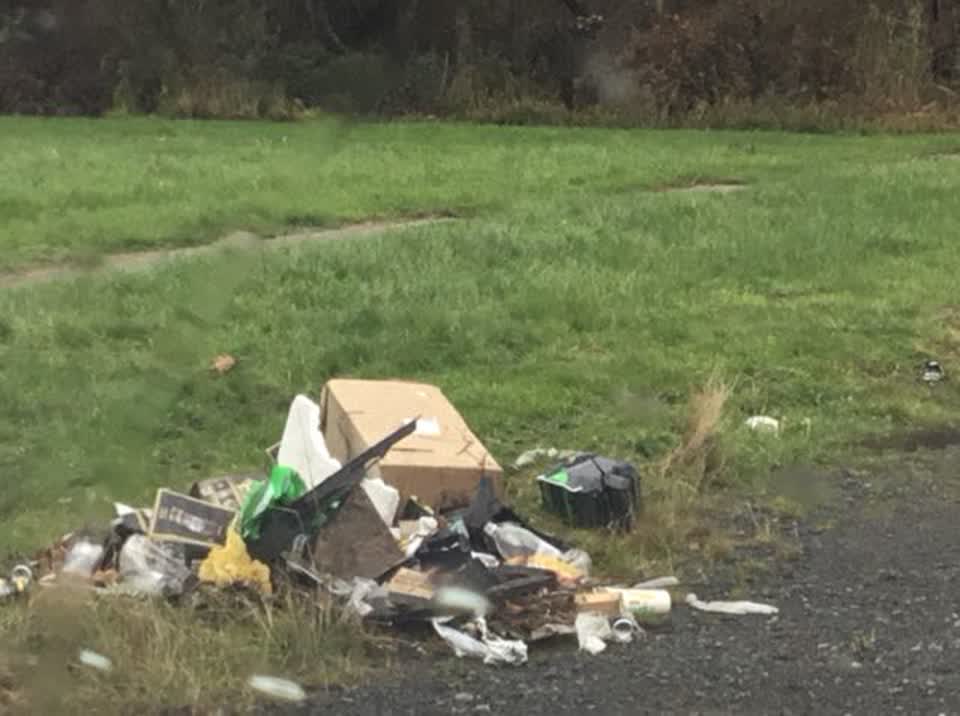 The photograph attached to this rubbish/recycling report