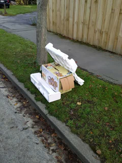 Rubbish/Recycling, a report photo