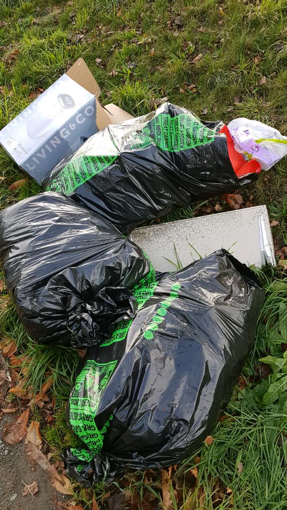 The photograph attached to this rubbish/recycling report