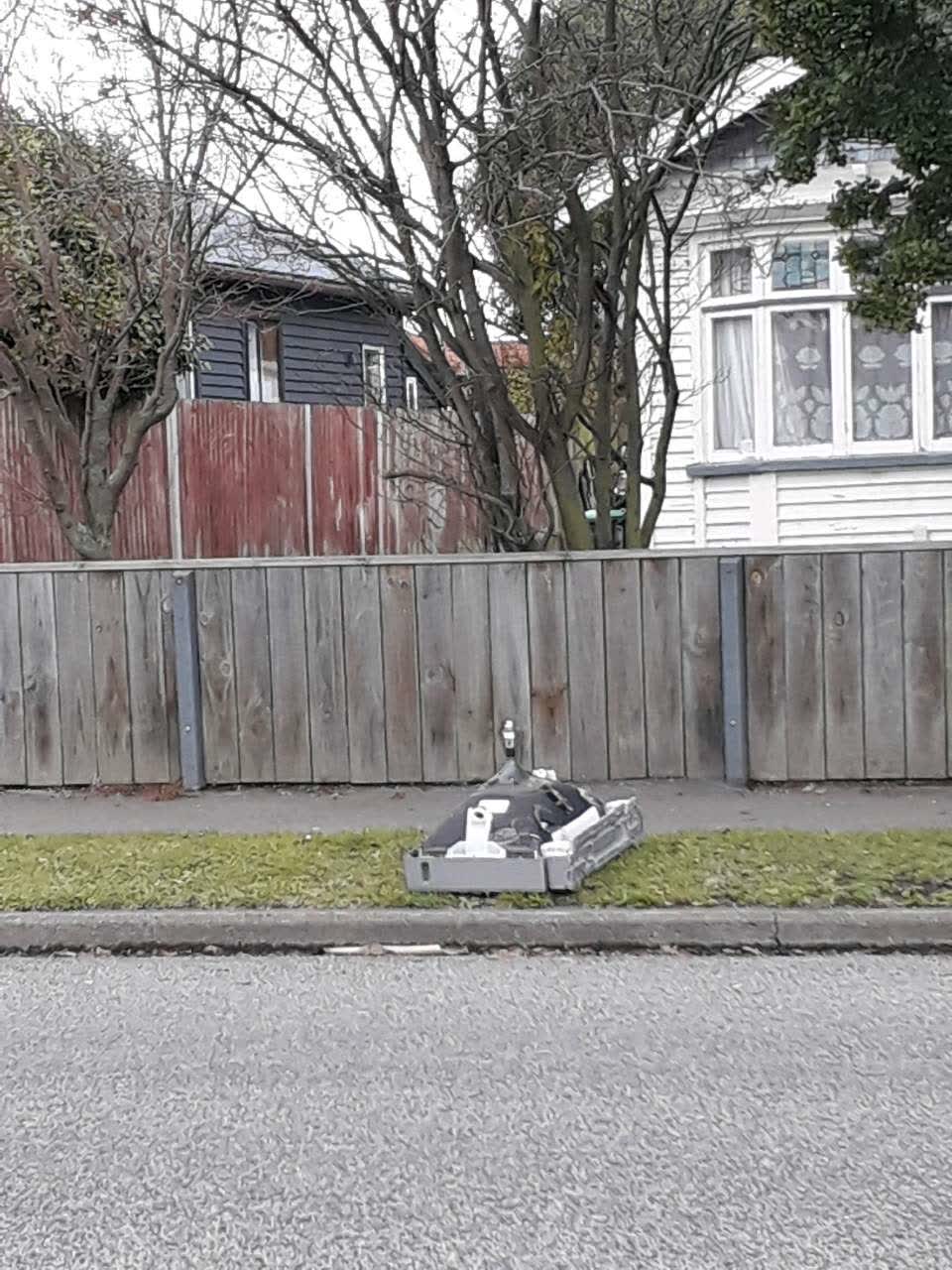 The photograph attached to this rubbish/recycling report