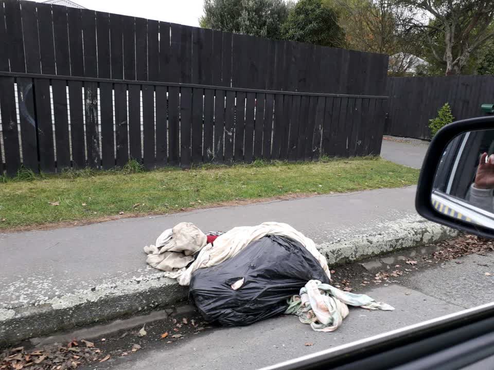 The photograph attached to this rubbish/recycling report