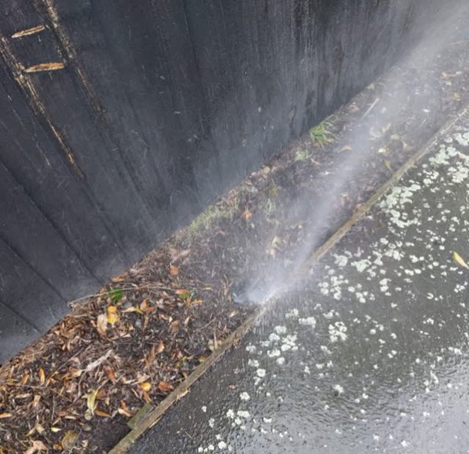 The photograph attached to this wastewater/stormwater report