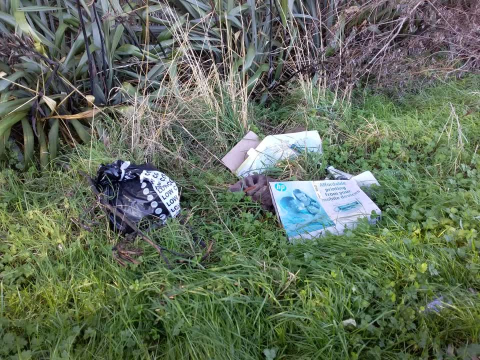 The photograph attached to this rubbish/recycling report